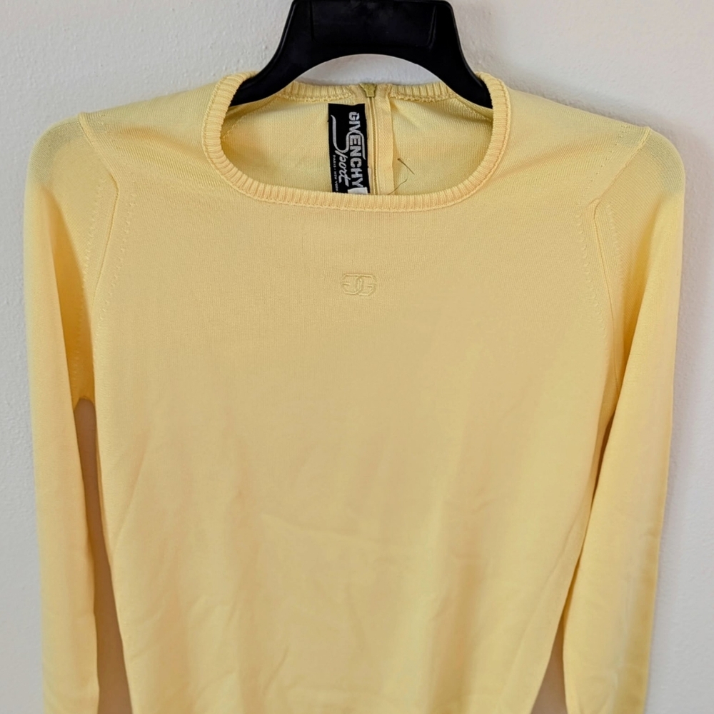 Vintage Givenchy Sport Women's Yellow Sweater